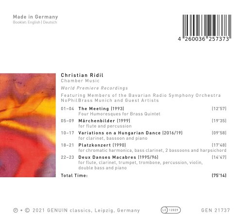 Members of the Bavaraian Radio Symphony Orchestra, NoPhilBrass - Christian Ridil: Chamber Music (2021) [Hi-Res]