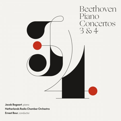 Jacob Bogaart - Beethoven Piano Concertos 3 & 4 (2021)