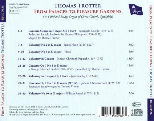 Thomas Trotter - From Palaces to Pleasure Gardens (2019) CD-Rip