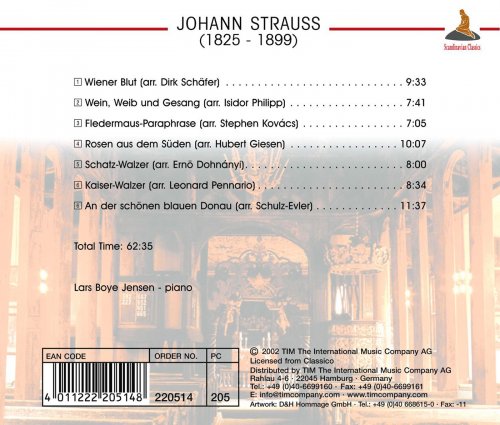 Lars Boje Jensen - Wiener Blut: Music by Johann Strauss transcribed for piano (2010)