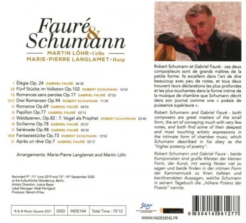 Marie-Pierre Langlamet, Martin Löhr - Fauré & Schumann (2021) [Hi-Res]