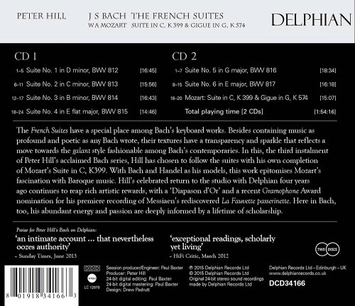 Peter Hill - J. S. Bach: The French Suites (2016) [Hi-Res]