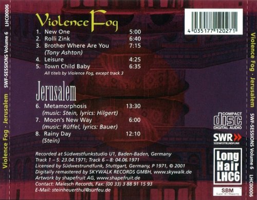 Violence Fog And Jerusalem - SWF Sessions Volume Six (Remastered) (1971/2001)