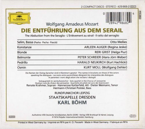 Karl Böhm - Mozart: Die Entführung aus dem Serail (1990) CD-Rip