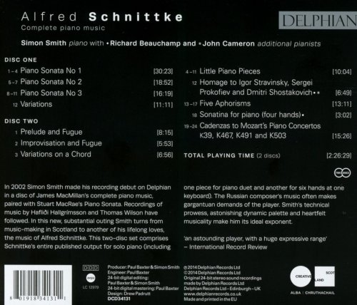 Simon Smith - Alfred Schnittke: Complete Piano Music (2014) [Hi-Res]