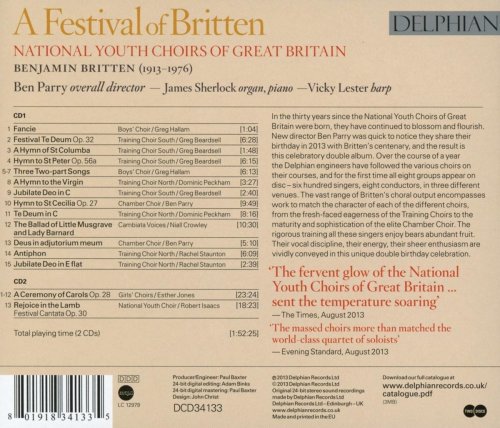 National Youth Choirs Of Great Britain - A Festival of Britten (2013) [Hi-Res]