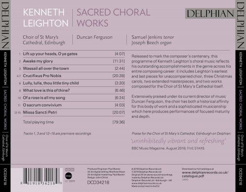 Choir of St Mary's Cathedral, Edinburgh feat. Duncan Ferguson - Leighton: Sacred Choral Works (2019) [Hi-Res]