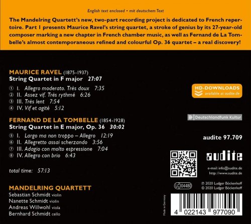 Mandelring Quartett - Ravel & La Tombelle: String Quartets (2021) [Hi-Res]