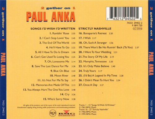 Paul Anka - Songs I'd Wish I'd Written / Stricktly Nashville (1995)