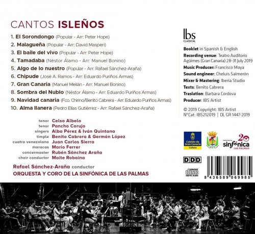 Orquesta Sinfónica de Las Palmas feat. Rafael Sánchez Araña - Cantos isleños (2020) [Hi-Res]