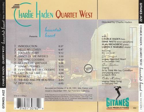 Charlie Haden Quartet West - Haunted Heart (1991) 320 kbps+CD Rip