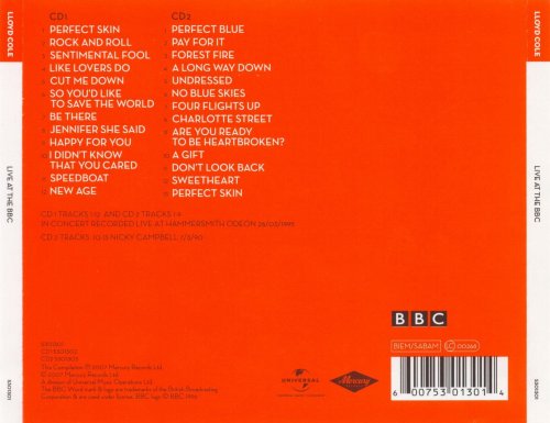 Lloyd Cole - Live At The BBC (2007) CD-Rip