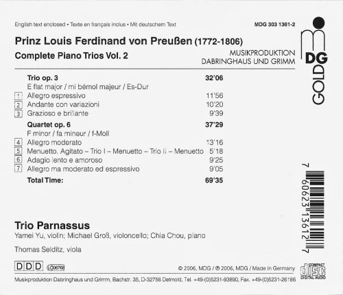 Trio Parnassus - Prinz Louis Ferdinand von Preussen: Complete Piano Trios, Vol. 2 (2006) CD-Rip