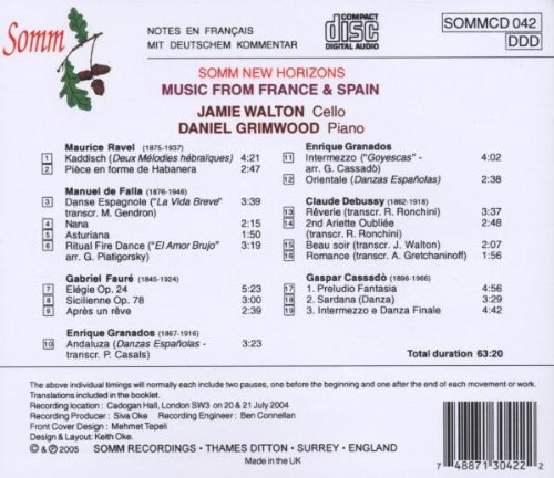 Jamie Walton - Music from France & Spain (2014)