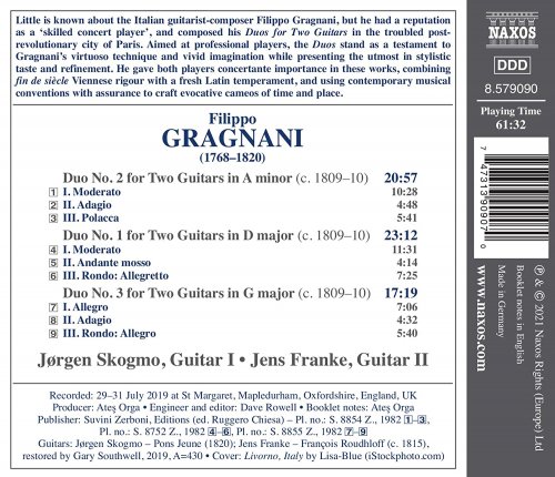 Jørgen Skogmo, Jens Franke - Gragnani: Masterful Guitar Duos (2021) [Hi-Res]