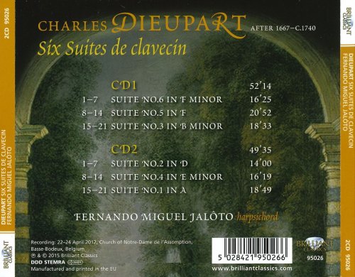 Fernando Miguel Jalôto - Dieupart: Six Suites de clavecin (2015)