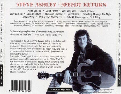 Steve Ashley ‎– Speedy Return (Reissue) (1976/2003)