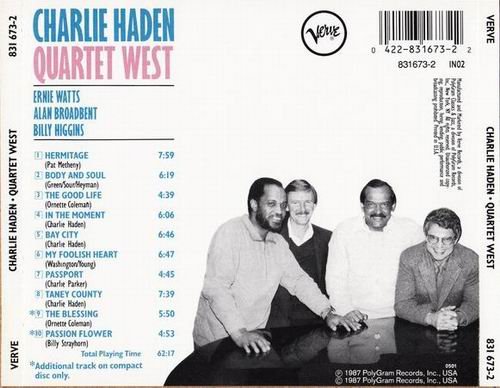 Charlie Haden - Quartet West (1987)