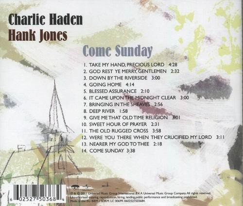 Charlie Haden & Hank Jones - Come Sunday (2012) CD Rip