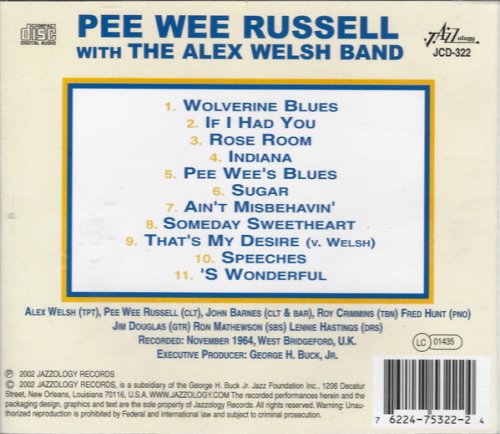 Pee Wee Russell - With The Alex Welsh Band (1964) [2002]