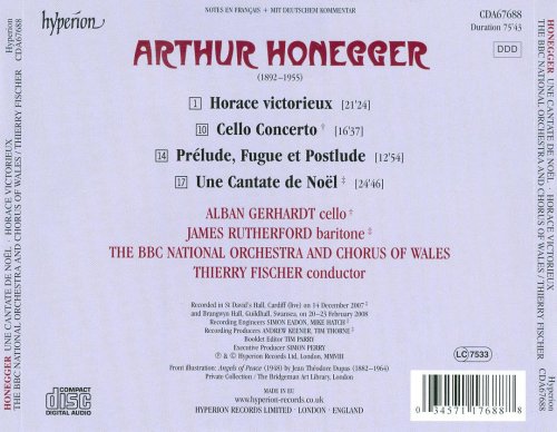 Alban Gerhardt, James Rutherford, BBC National Orchestra  - Honegger: Une Cantate De Noel Horace Victorieux (2008)