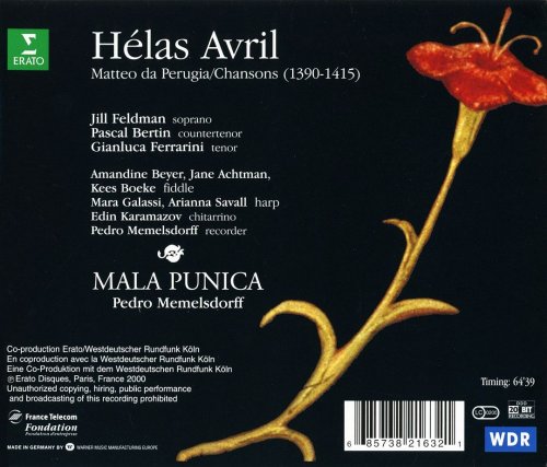 Mala Punica, Jill Feldman, Pascal Bertin, Arianna Savall, Pedro Memelsdorff - Perugia: Helas Avril (2000)