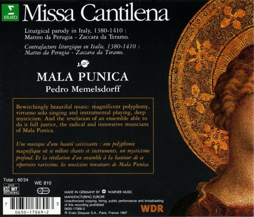 Jill Feldman, Mala Punica, Pedro Memelsdorff - Matteo da Perugia, Zaccara da Teramo: Missa Cantilena: Liturgical Parody in Italy, 1380-1410 (1997)