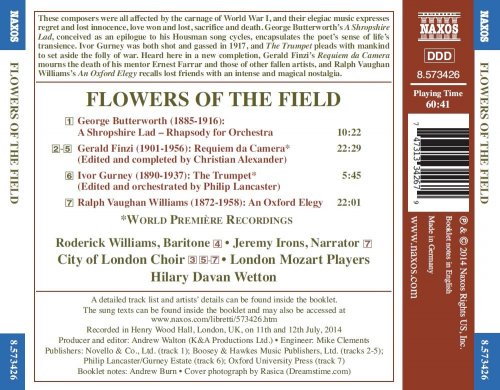 Roderick Williams, Jeremy Irons, City of London Choir, London Mozart Players, Hilary Davan Wetton - Flowers of the Field (2014) [Hi-Res]