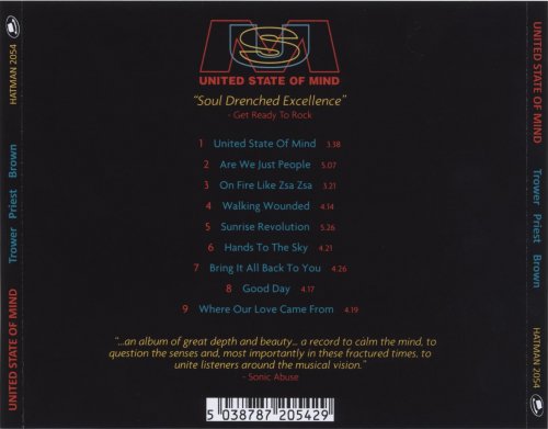 Robin Trower, Maxi Priest, Livingstone Brown - United State of Mind (2021) CD-Rip