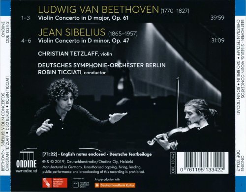 Christian Tetzlaff, Robin Ticciati - Beethoven & Sibelius: Violin Concertos (2019)