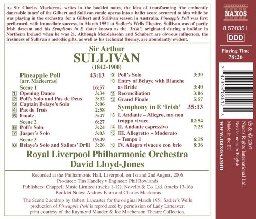 Royal Liverpool Philharmonic Orchestra, David Lloyd-Jones - Sullivan: Pineapple Poll & Irish Symphony (2007)