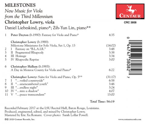 Christopher Lowry, Daniel Liebeskind, Zih-Yun Lin - Milestones (2021) [Hi-Res]