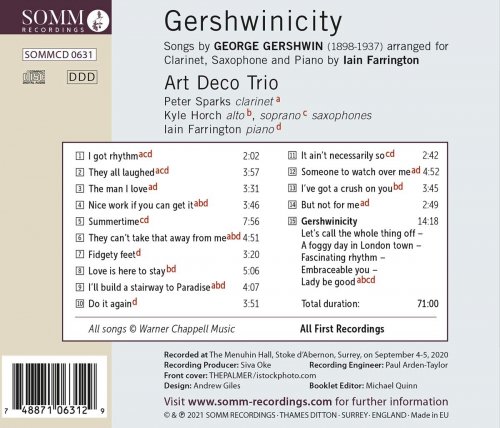 Art Deco Trio - Gershwinicity (2021) [Hi-Res]