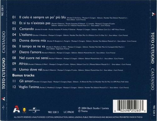 Toto Cutugno - Cantando (2004) CD-Rip