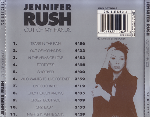 Jennifer Rush - Out Of My Hands (1995) CD-Rip