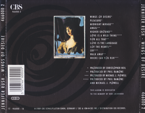 Jennifer Rush - Wings Of Desire (1989) CD-Rip