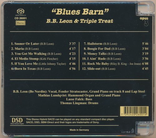 B.B. Leon and Triple Treat - Blues Barn (2017) [SACD]