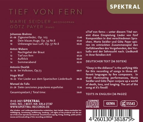Marie Seidler & Götz Payer - Tief von fern (2021) [Hi-Res]