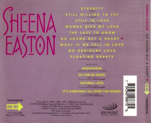 Sheena Easton - No Sound But A Heart (1987) [1999]