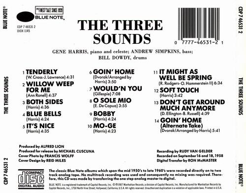 The Three Sounds - Introducing the Three Sounds (1958) CD Rip