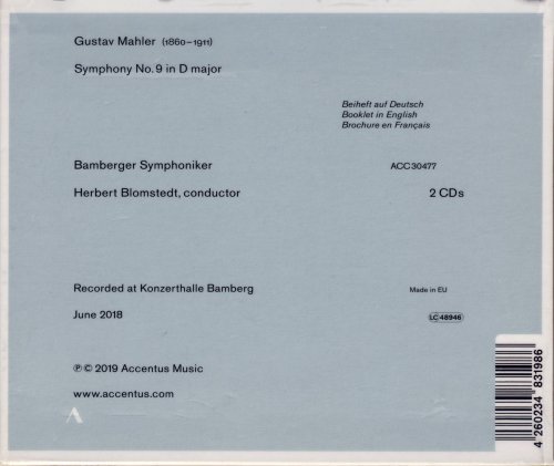 Bamberg Symphony Orchestra, Herbert Blomstedt - Mahler: Symphony No. 9 in D Major (2019) CD-Rip