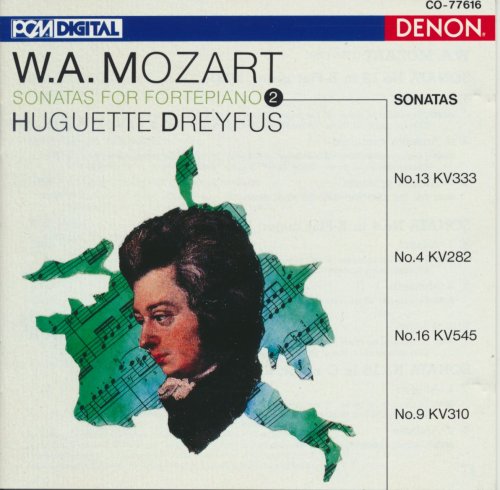 Huguette Dreyfus - Mozart: Sonatas for fortepiano, Vol. 2 (1991)