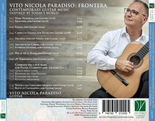 Vito Nicola Paradiso - Vito Nicola Paradiso: Frontera (Contemporary Guitar Music Inspired by Today's World) (2021)