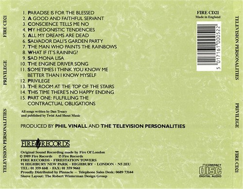 Television Personalities - Privilege (1989)