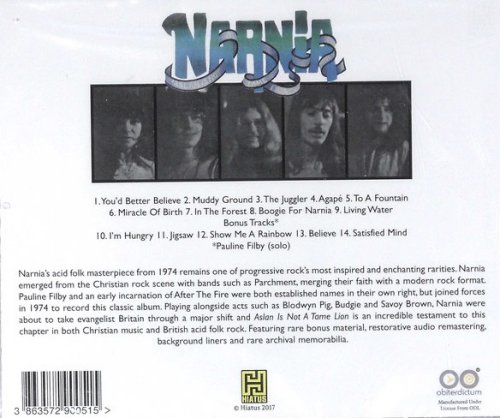 Narnia - Aslan Is Not A Tame Lion (Reissue, Bonus Tracks Edition) (1974/2017)