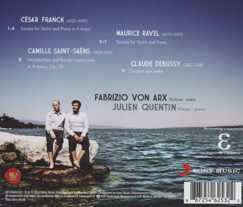 Fabrizio von Arx, Julien Quentin - French Album - Works For Violin & Piano (2013) [Hi-Res]