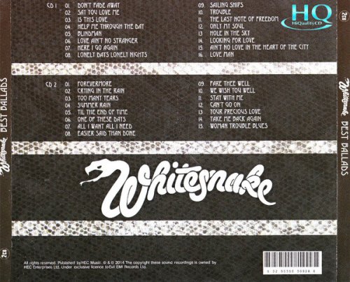 Whitesnake - Best Ballads (2014)