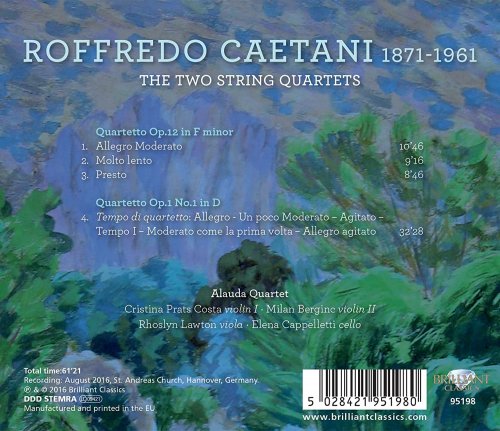 Alauda Quartet - Caetani: The Two String Quartets (2016)