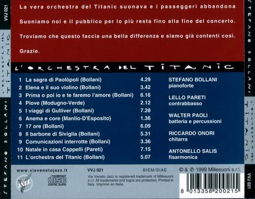 Stefano Bollani - L'orchestra del Titanic (1999) 320 kbps+CD Rip