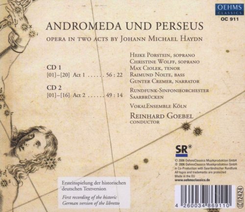 Heike Porstein, Christine Wolff, Max Ciolek, Saarbruken Radio Symphony Orchestra, Vokalensemble Koln, Reinhard Goebel - Haydn, M: Andromeda and Perseus (2010)